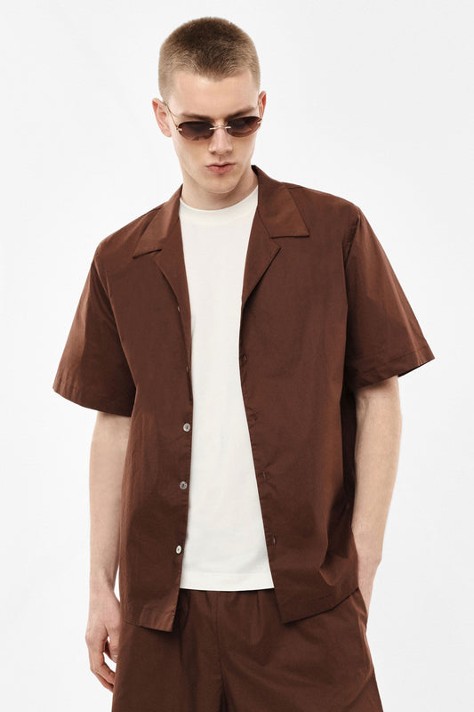 IMPERIAL FASHION SS RELAXED SHIRT WITH FRONT BUTTONS