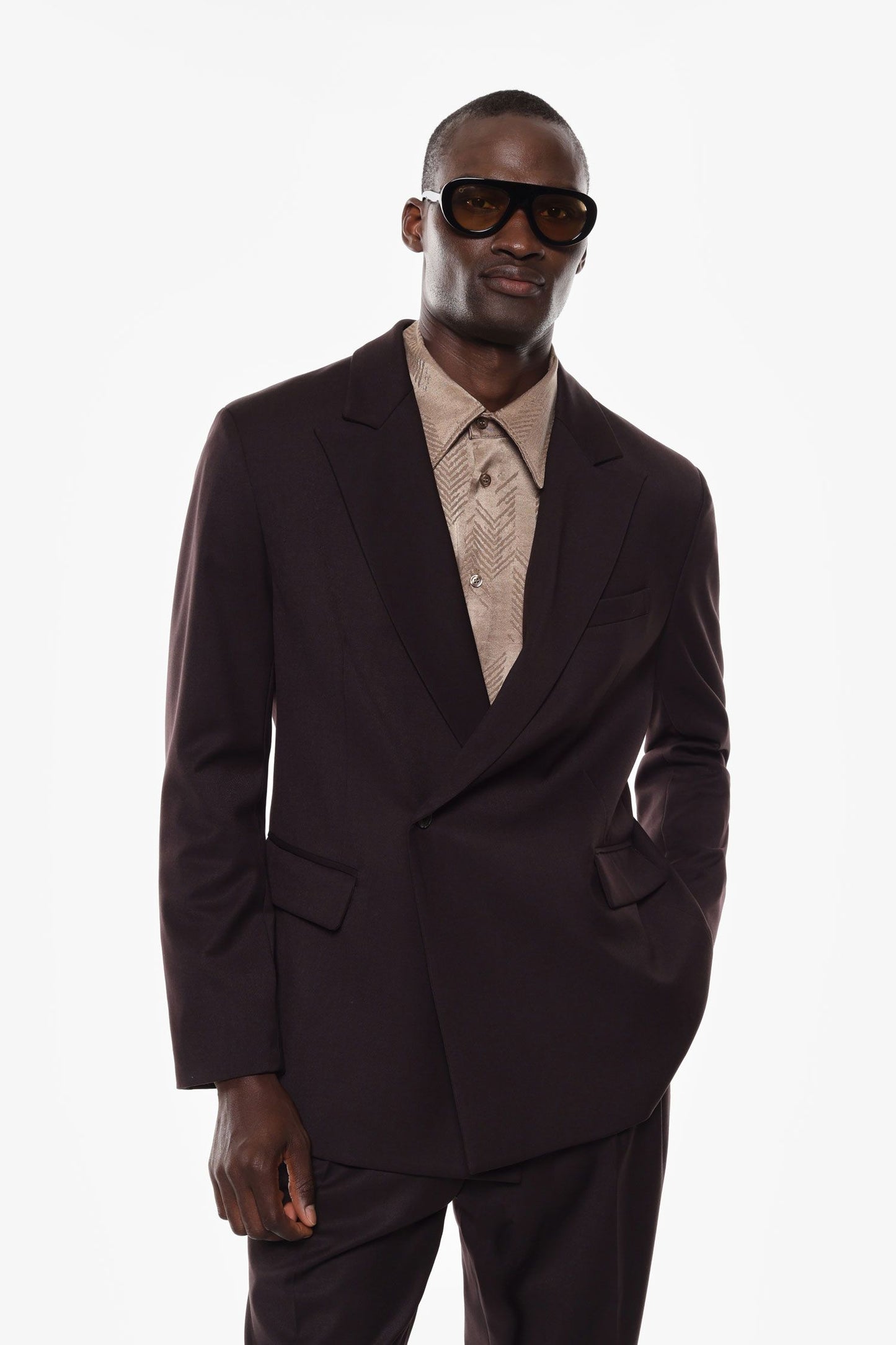IMPERIAL FASHION DOUBLE BREASTED OVERSIZED BLAZER