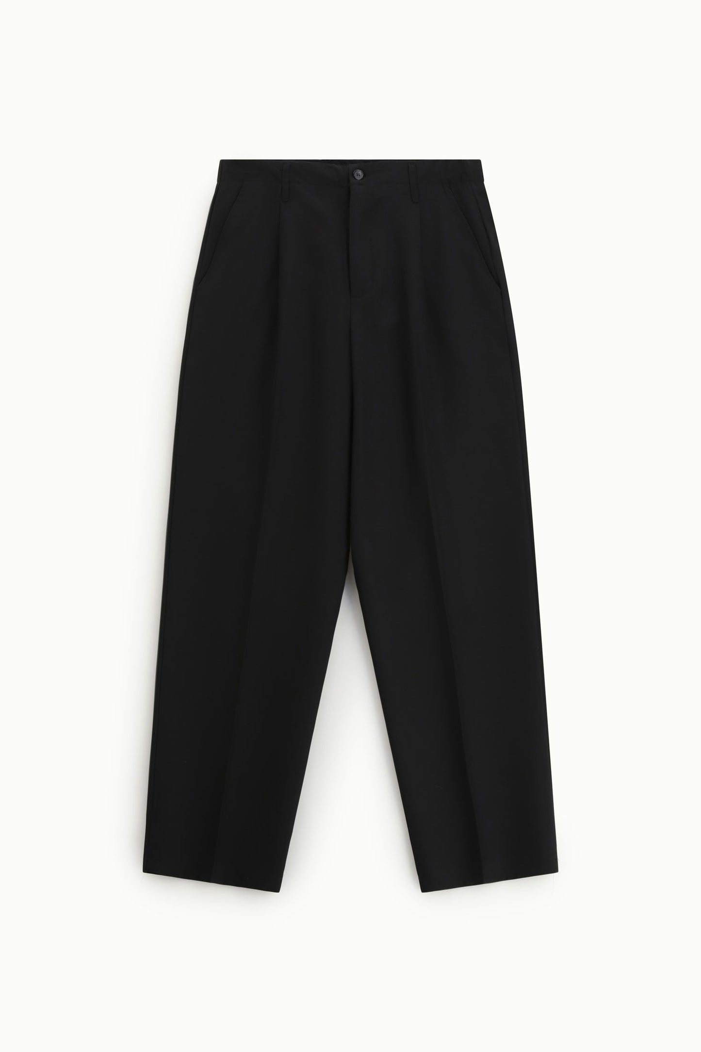 IMPERIAL FASHION MID-RISE BAGGY TROUSERS WITH PLEATS