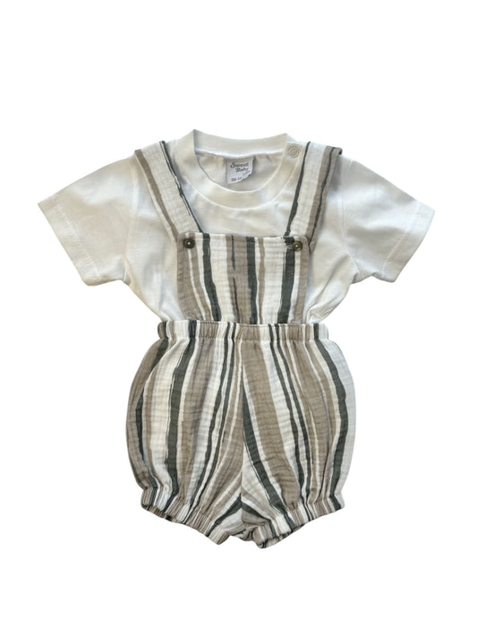 SWEET BABY OVERALLS SET