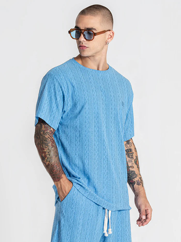 GIANNI KAVANAGH TEXTURED T SHIRT