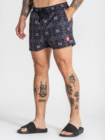 GIANNI KAVANAGH TILED SWIMSHORTS