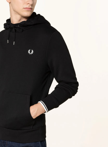 FRED PERRY TIPPED HOODED SWEATSHIRT