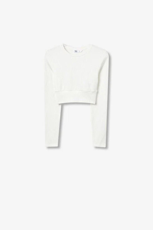 TIFFOSI DRAPED CROPPED T SHIRT