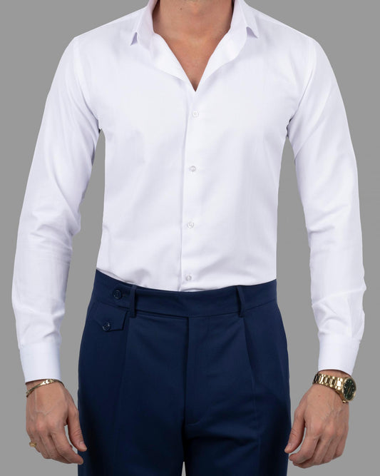 DEZIGN SUITS WHITE SLIM FIT SHIRT