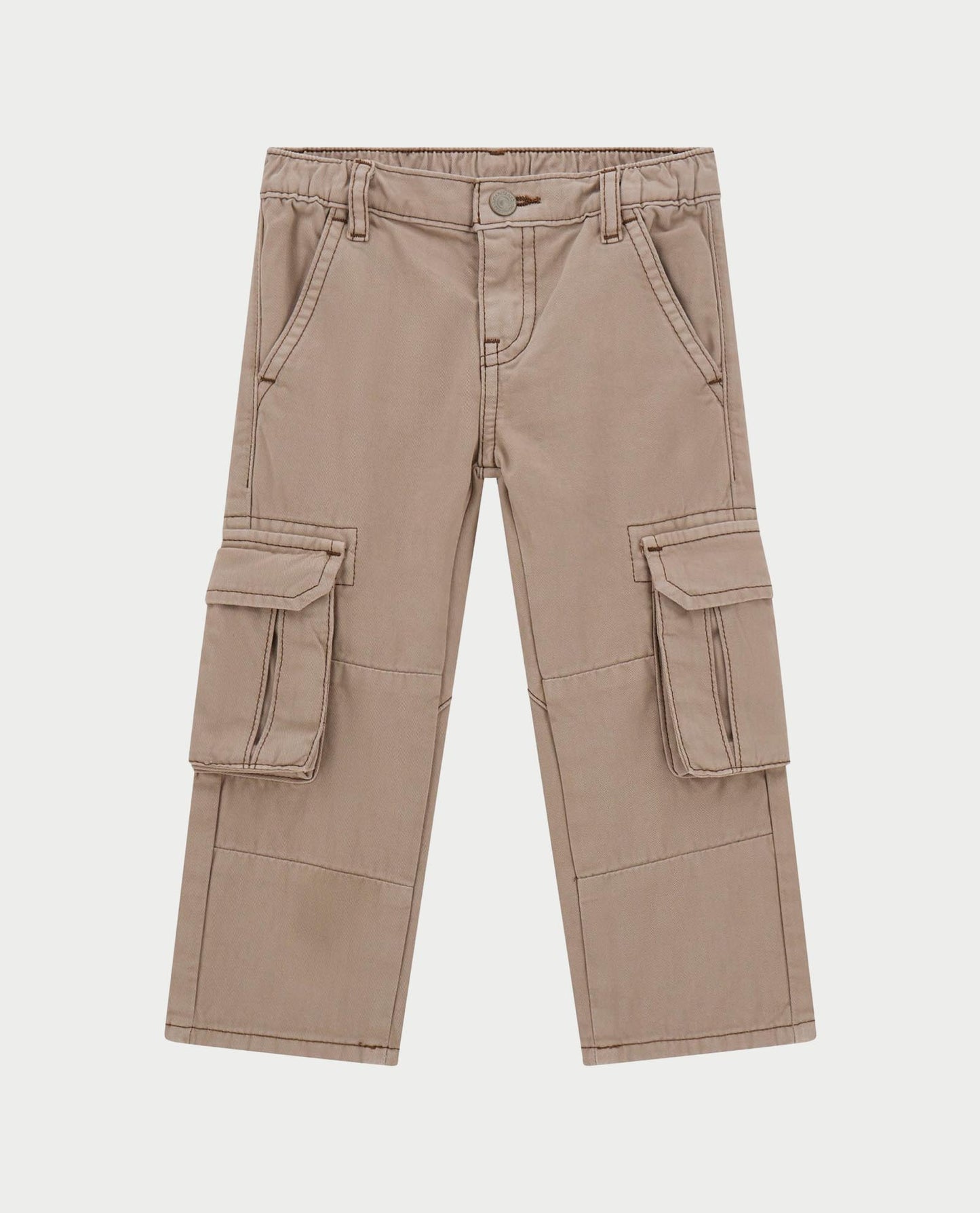 GUESS JEANS KIDS RIGID CABARDINE CARGO PANTS