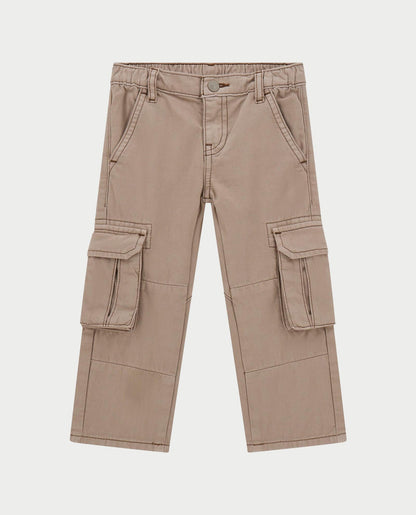 GUESS JEANS KIDS RIGID CABARDINE CARGO PANTS