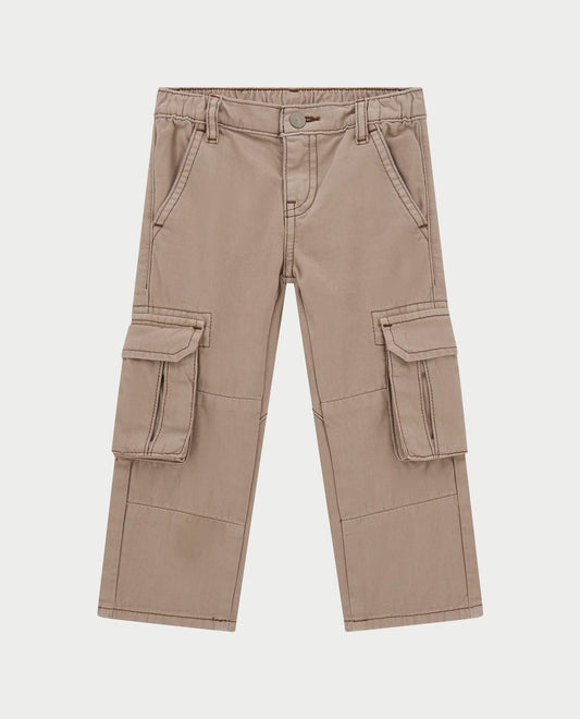 GUESS JEANS KIDS RIGID CABARDINE CARGO PANTS