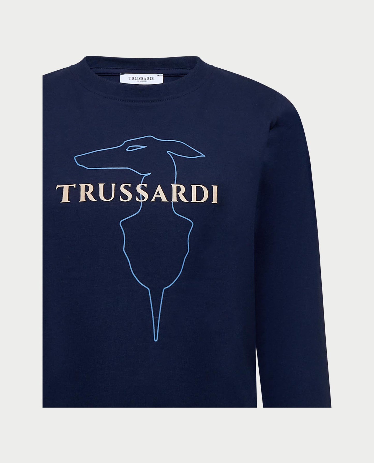 TRUSSARDI KIDS KIEMU EMBROIDERY T SHIRT