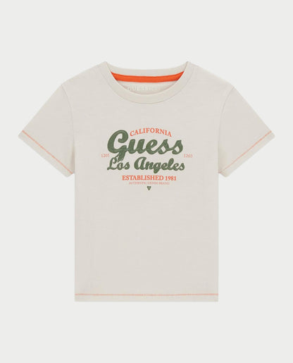 GUESS KIDS EMBROIDERY LOGO T SHIRT