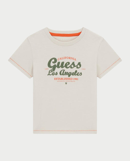 GUESS KIDS EMBROIDERY LOGO T SHIRT