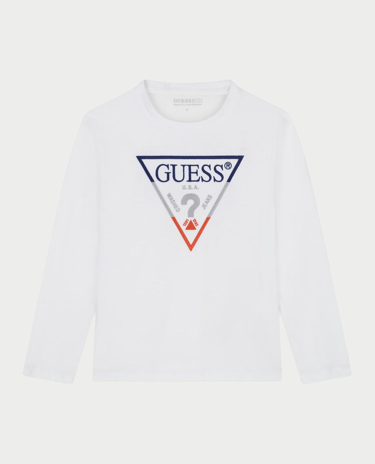 GUESS KIDS LS TRIANGLE LOGO T SHIRT