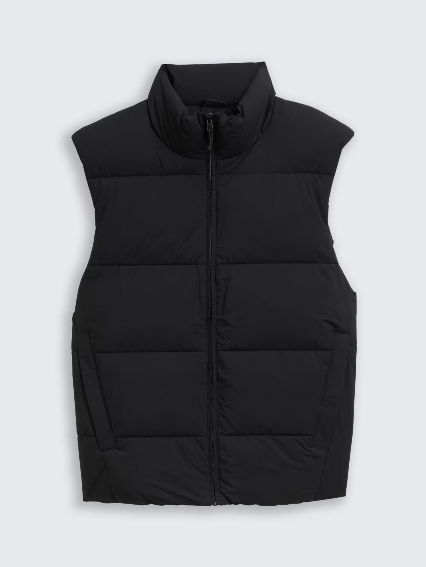 TOM TAILOR QUILTED WAISTCOAT WITH STAND UP COLLAR