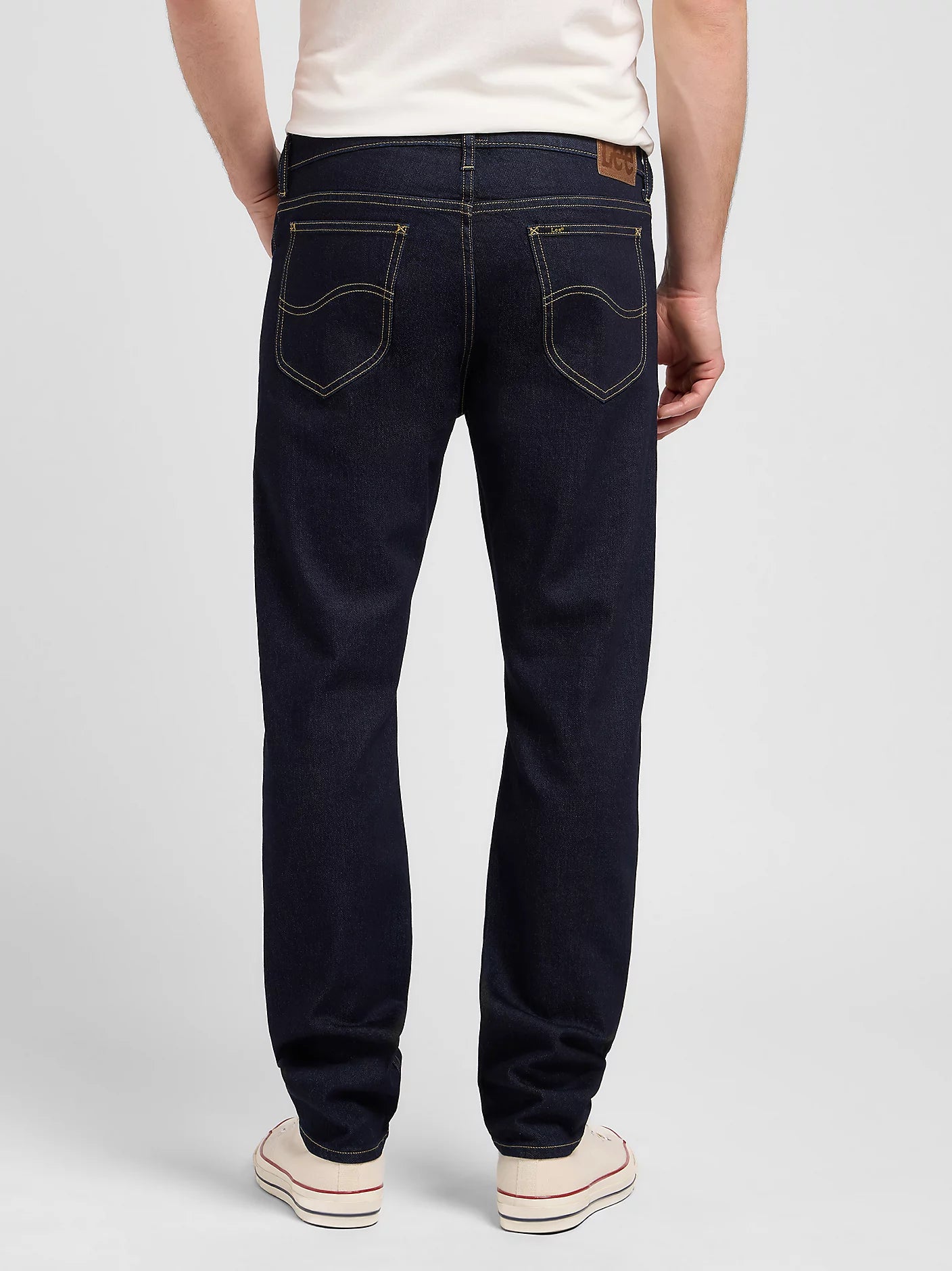 LEE JEANS RIDER SLIM STRAIGHT DENIM PANTS