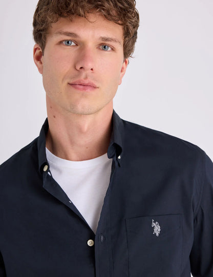 U.S POLO ASSN MAN STRETCH POPLIN SHIRT