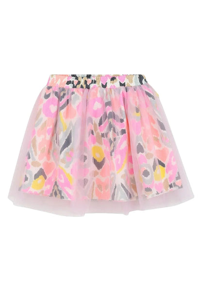 BILLIEBLUSH GIRLS LAYERED PRINTED TULLE SKIRT