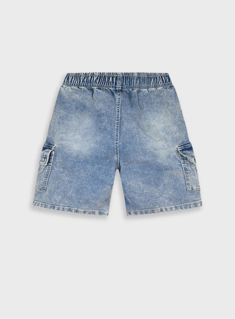 ENERGIERS DENIM CARGO BERMUDA