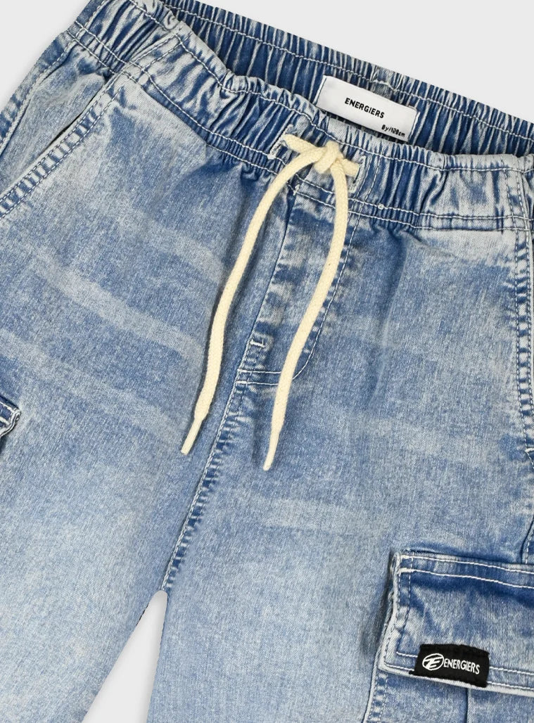 ENERGIERS DENIM CARGO BERMUDA
