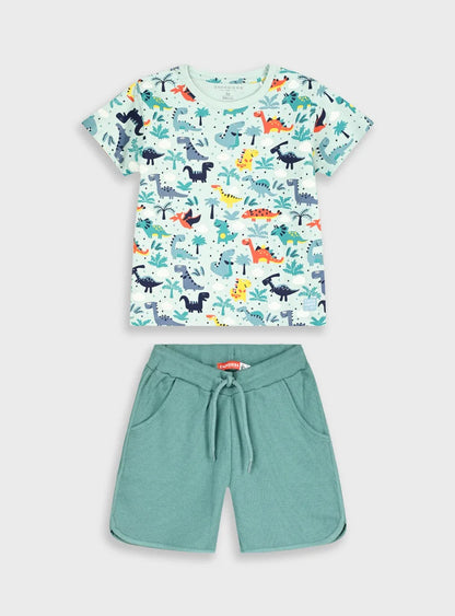 ENERGIERS KIDS ALLOVER PRINT SET T SHIRT & SHORTS