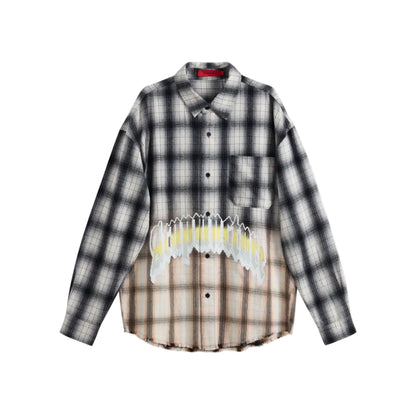 ACUPUNCTURE FASHION PUNKER BACKPRINT SHIRT