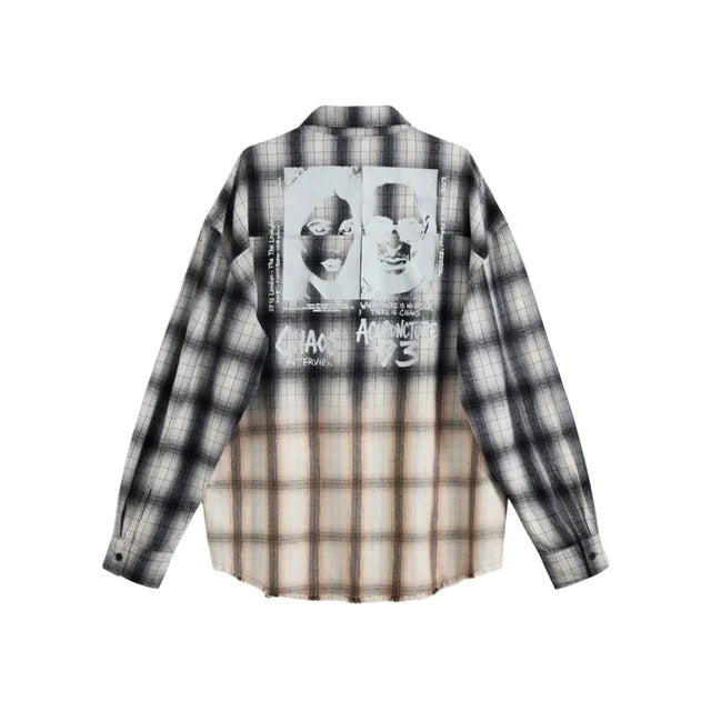 ACUPUNCTURE FASHION PUNKER BACKPRINT SHIRT