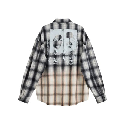 ACUPUNCTURE FASHION PUNKER BACKPRINT SHIRT