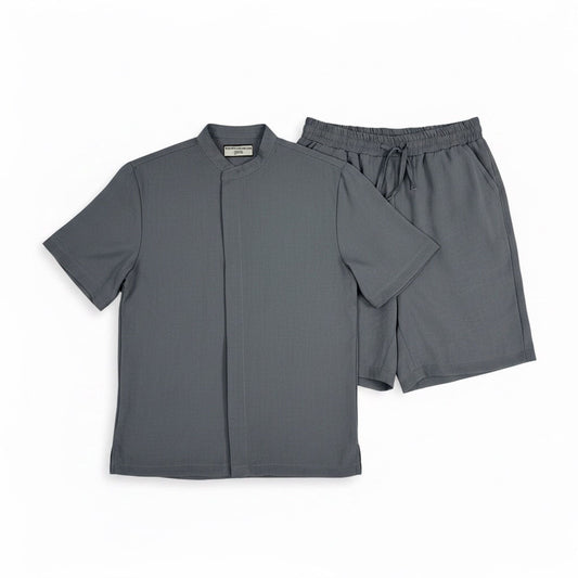 GANG KIDS ROUND COLLAR T SHIRT & SHORTS SET