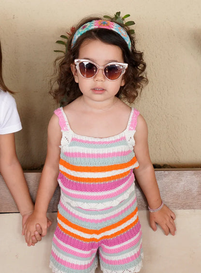 ENERGIERS KIDS KNITTED TANK TOP & SHORTS SET