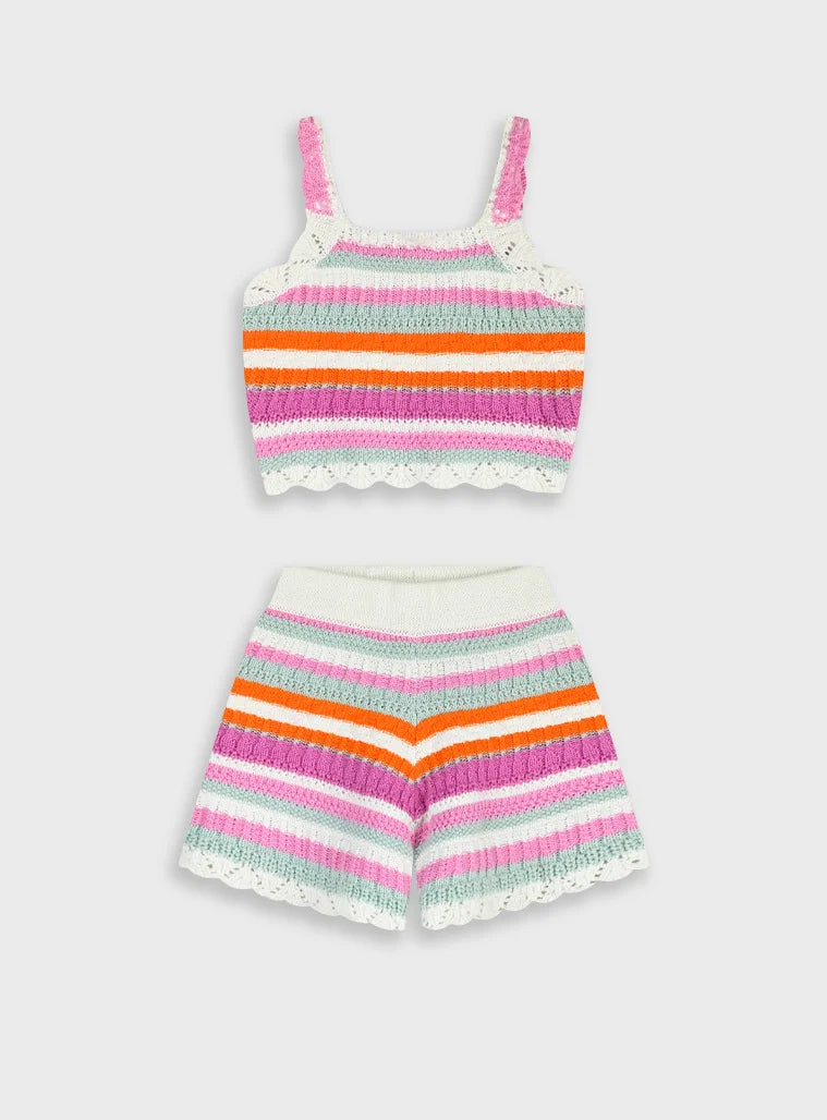 ENERGIERS KIDS KNITTED TANK TOP & SHORTS SET
