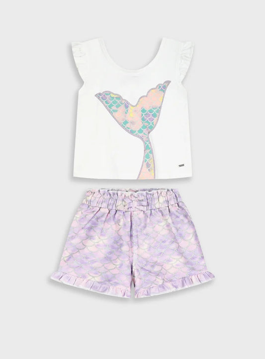 ENERGIERS KIDS MERMAIDS TALE T SHIRT & SHORT SET
