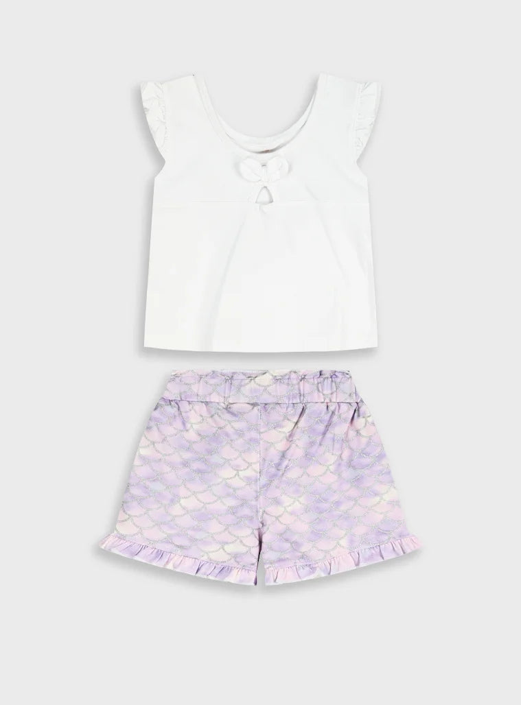 ENERGIERS KIDS MERMAIDS TALE T SHIRT & SHORT SET