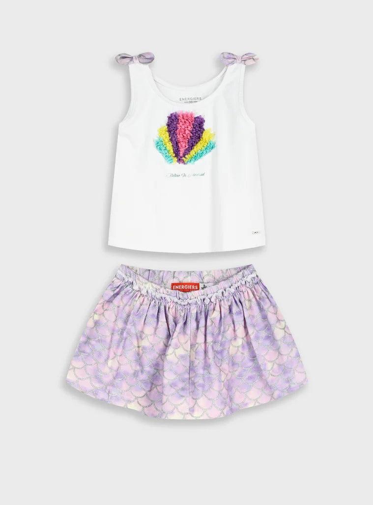 ENERGIERS TANK TOP & SKIRT WITH INTERNAL LEGGINS SET