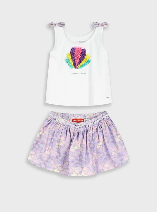 ENERGIERS TANK TOP & SKIRT WITH INTERNAL LEGGINS SET