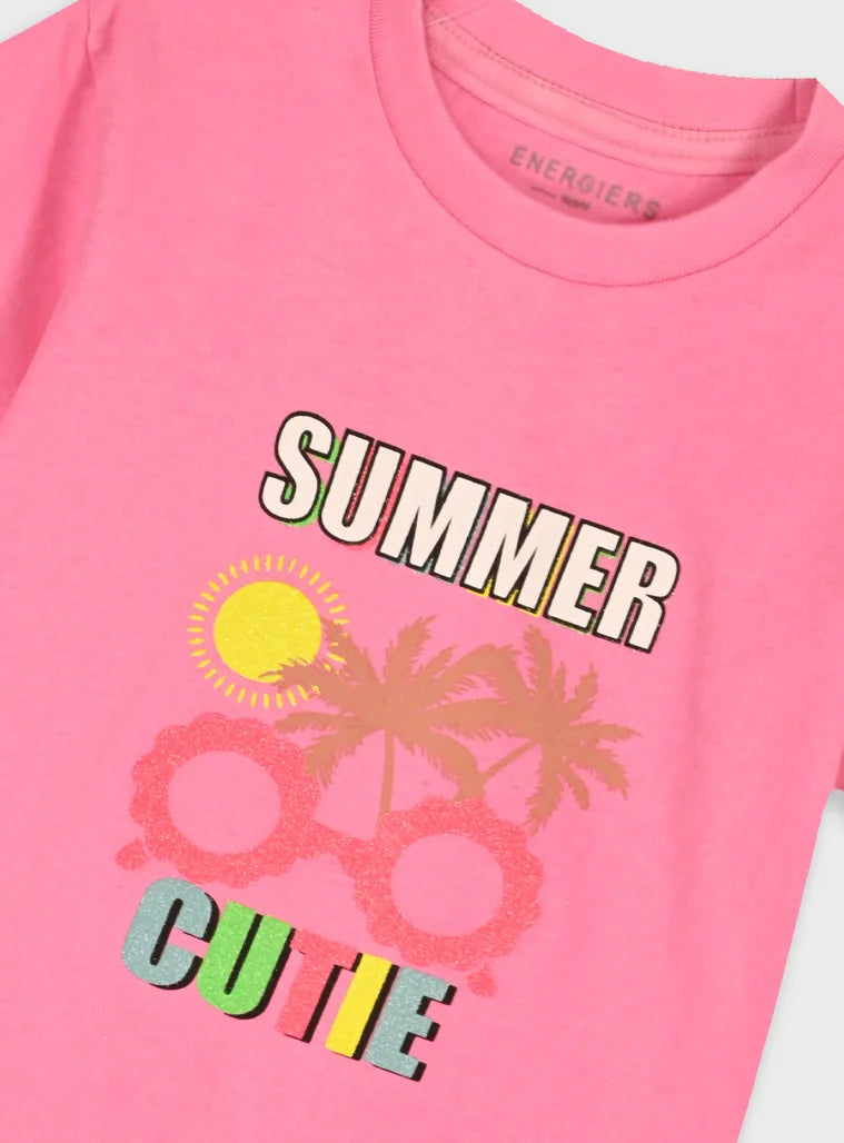 ENERGIERS GIRLS SUMMER CUTIE T SHIRT & LEGGINS SET