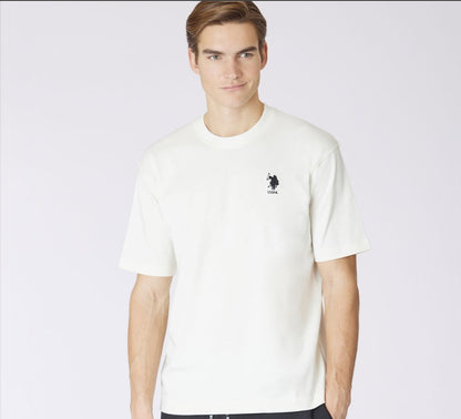 U.S POLO MAN BOXY HEAVY JERSEY  T SHIRT