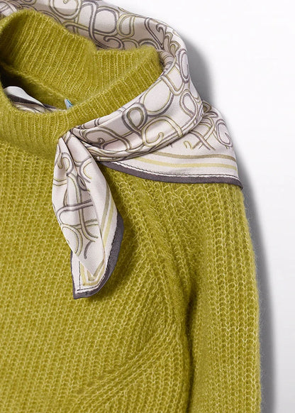 MAYORAL GIRLS KNITTED SCARF-DETAIL PULLOVER