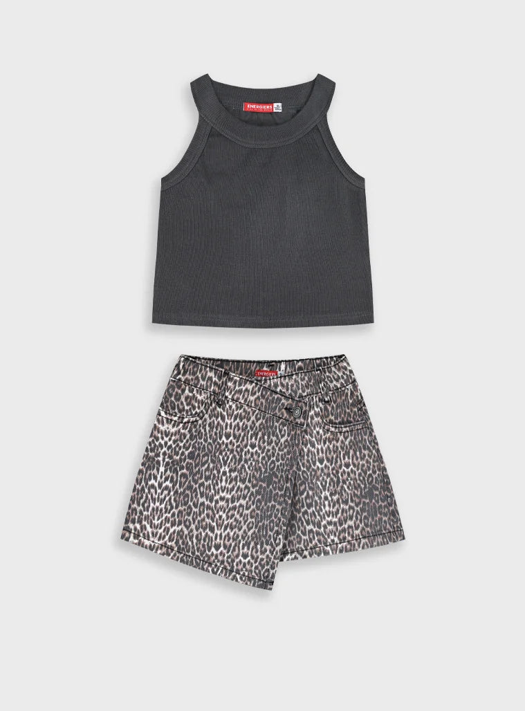 ENERGIERS KIDS LEOPARD SHORT SET