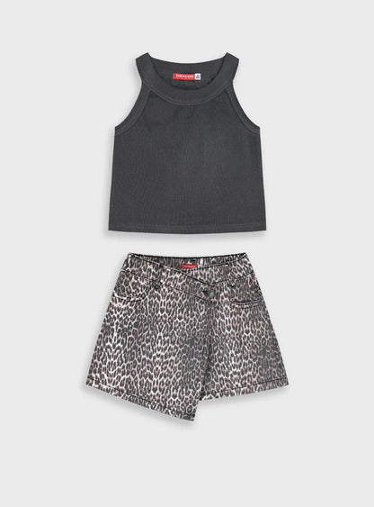 ENERGIERS KIDS LEOPARD SHORT SET