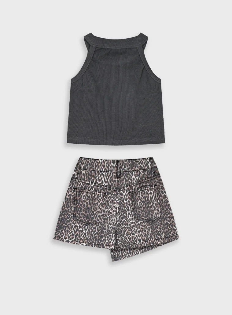 ENERGIERS KIDS LEOPARD SHORT SET
