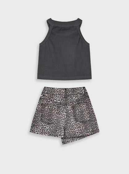 ENERGIERS KIDS LEOPARD SHORT SET