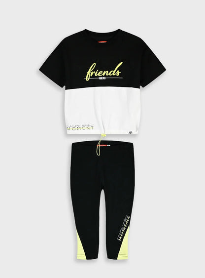 ENERGIERS KIDS T SHIRT & CAPRI LEGGINS SET