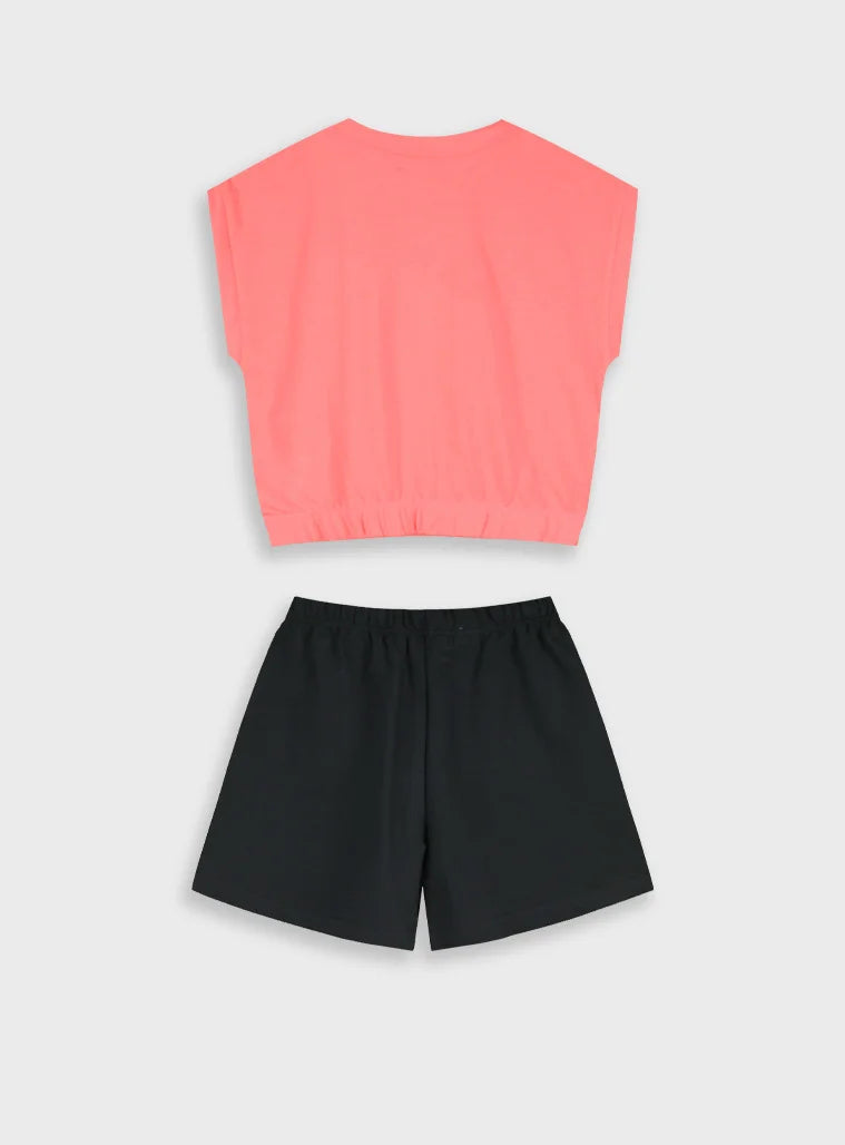 ENERGIERS GIRLS SLEEVELESS TOP & SHORTS SET