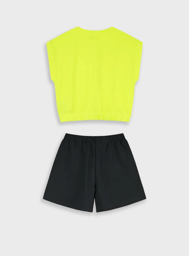ENERGIERS GIRLS SLEEVELESS TOP & SHORTS SET