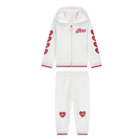 GUESS KIDS COTTON HEARTS TRACKSUIT