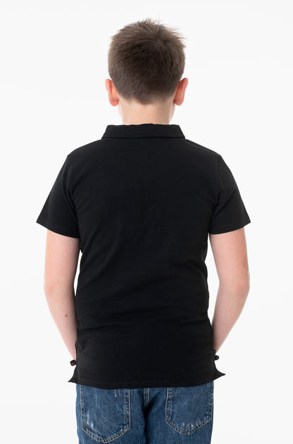 GUESS KIDS TRIANGLE LOGO POLO T SHIRT