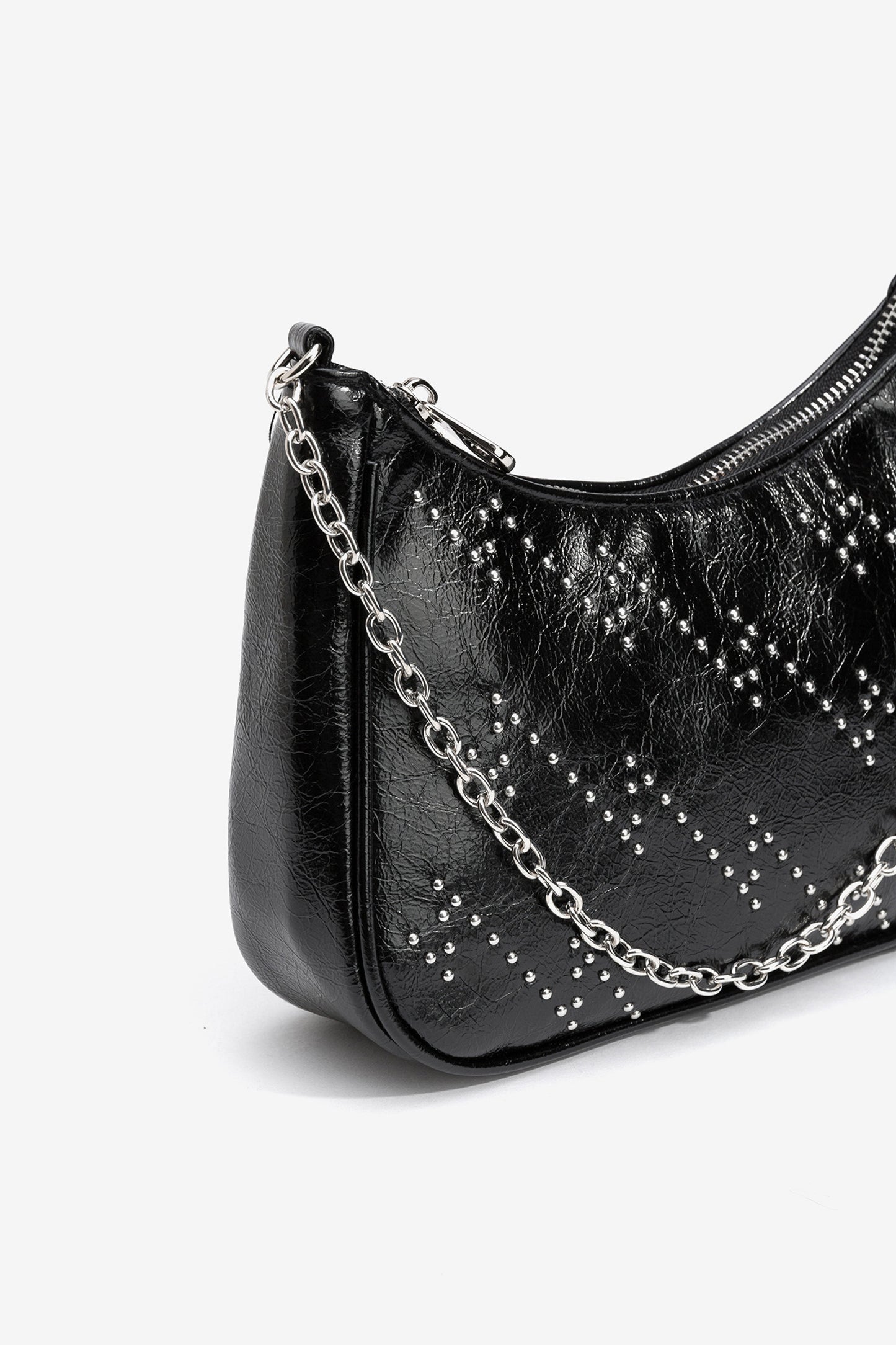 TIFFOSI PATENT EFFECT BAGUETTE BAG