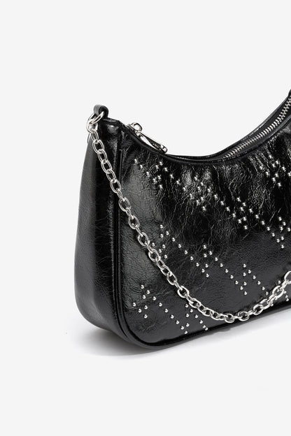 TIFFOSI PATENT EFFECT BAGUETTE BAG