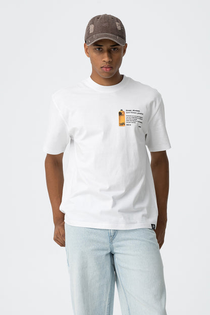 TIFFOSI RELAXED T SHIRT WITH GRAFFITI PRINT