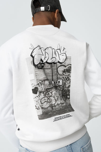 TIFFOSI SWEATSHIRT WITH GRAFFITI PRINT