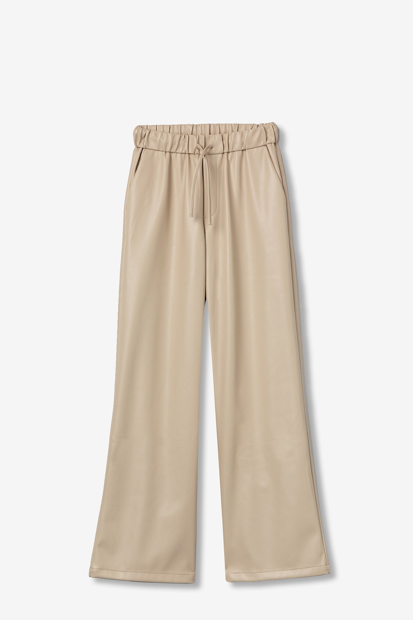 TIFFOSI WIDE LEG FAUX LEATHER TROUSER